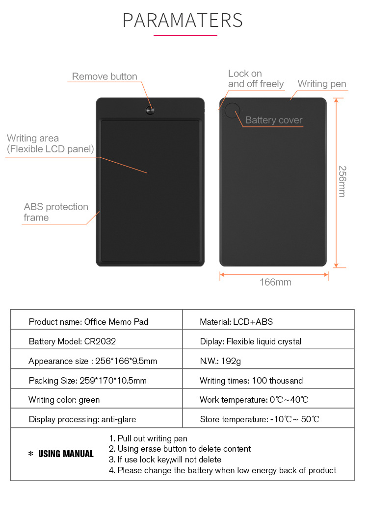 Re-Writable Portable Writing Board