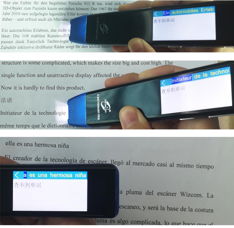 scanner pen languages
